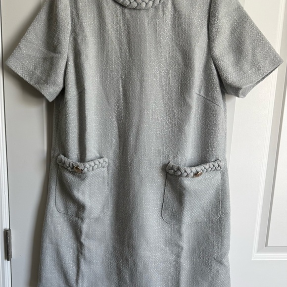 Women’s Tweed Jackie Dress, Mint - Picture 9 of 10